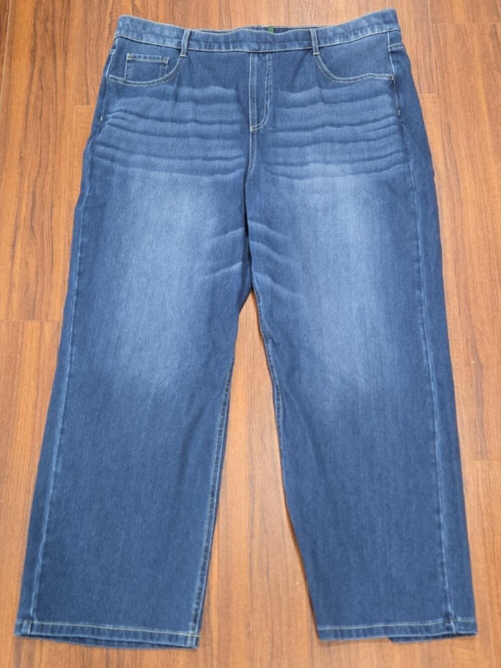 Halara Womens Jeans 2XL Wide Leg Elastic Waist 40x28 Denim Pants